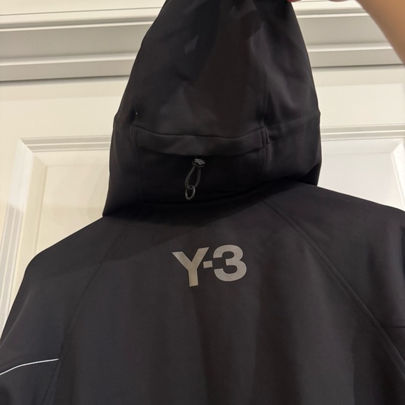 Y-3 adidas Yohji Yamamoto CH1 Knit Shell Full Zip Jacket in Black - Picture 7 of 12